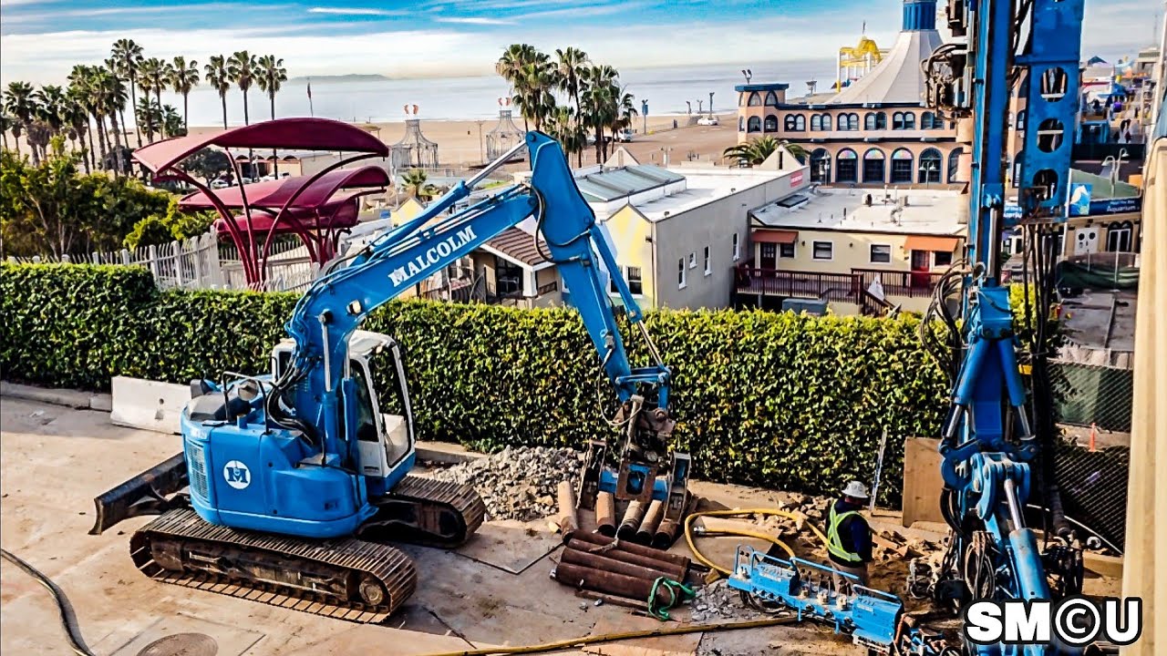 𝗠𝗜𝗖𝗥𝗢𝗣𝗜𝗟𝗘 𝗠𝗢𝗡𝗗𝗔𝗬: Malcolm Drilling Advances Foundation Work at Santa Monica Pier