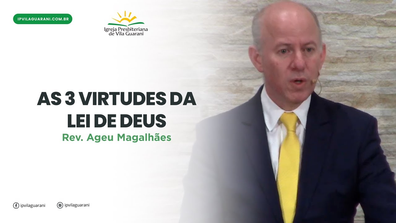 As 3 Virtudes da Lei de Deus - Êxodo 21:1 a 11 | Rev  Ageu Magalhães