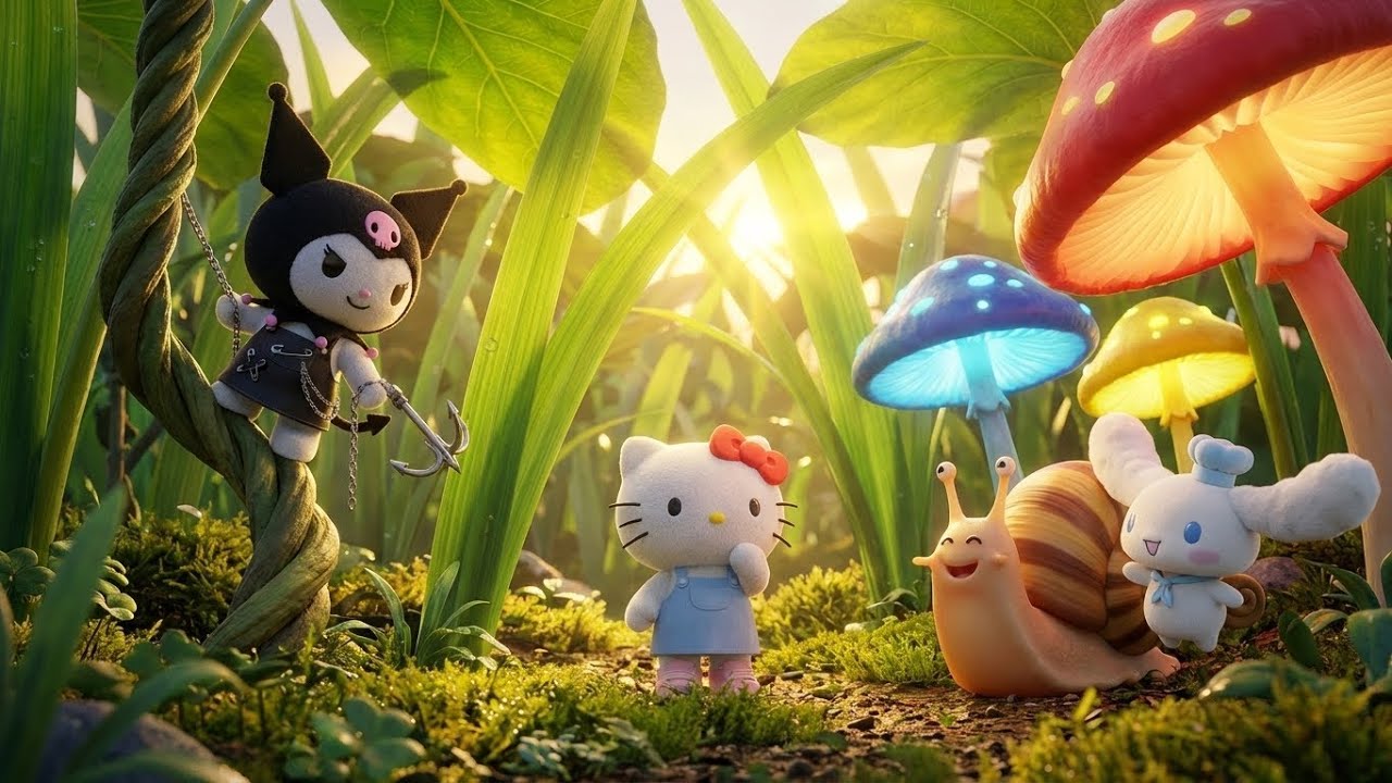 Hello Kitty Shrunk in the Giant Backyard Jungle! 🏞️ Fun Adventure | Hello Kitty & Friends Adventures