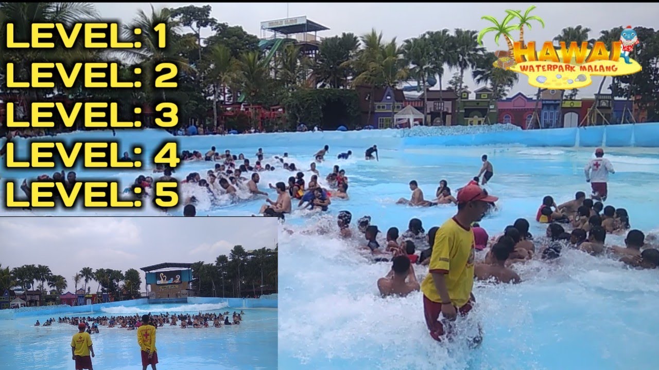 LEVEL TSUNAMI DI HAWAI WATERPARK MALANG TERBARU