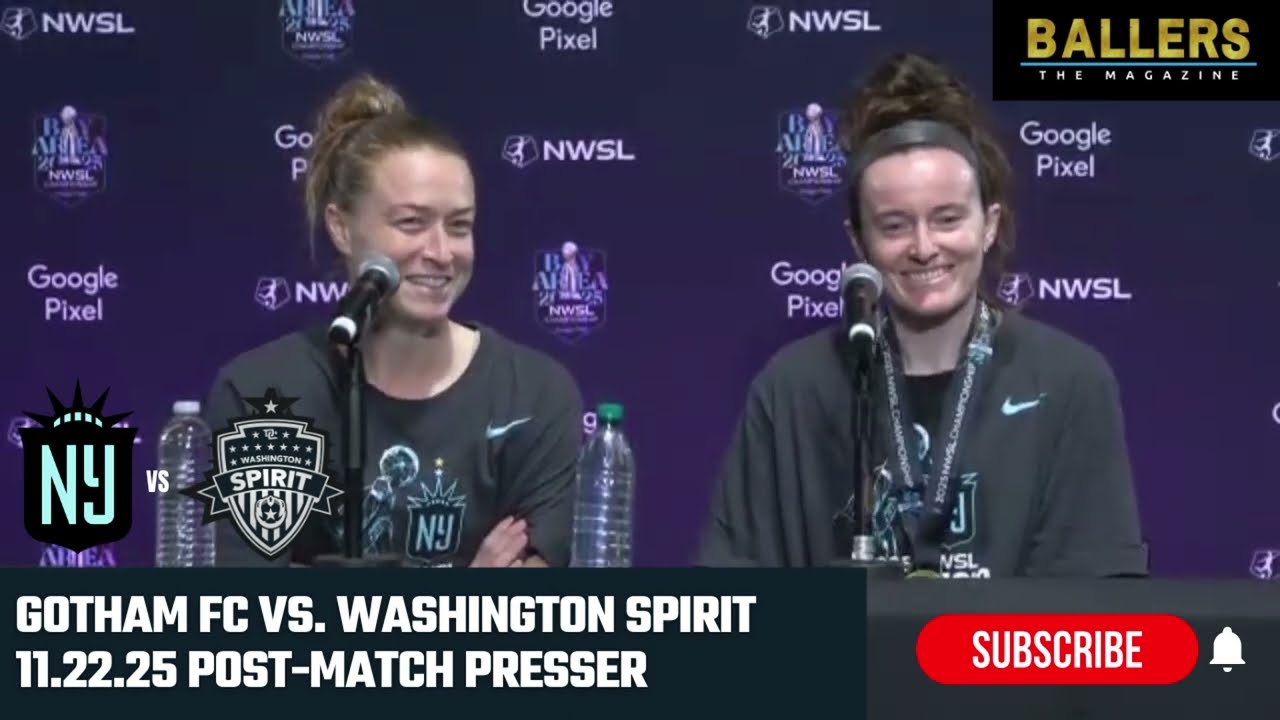 Rose Lavelle & Emily Sonnett: Gotham FC Postgame Presser vs. Washington Spirit |NWSL Finals 11.22.25