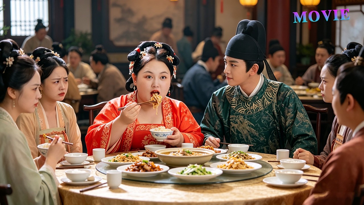 【Movie】胖姑娘吃飯太過香甜，食欲不振的貴公子看直了眼，瞬間胃口大開，當場發誓要娶她進門！💕#锦绣安宁 #中國電視劇  #movie #chinesedrama #爱情 #新剧 #古偶