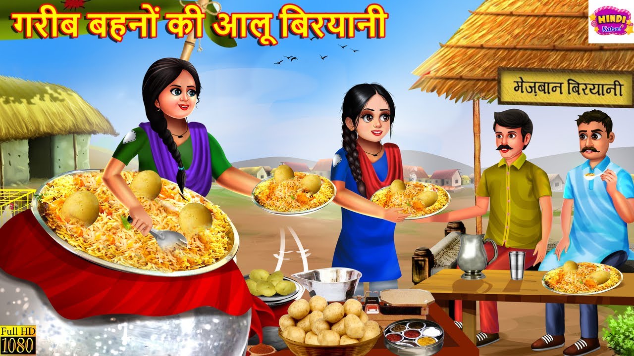 गरीब बहनों की आलू बिरयानी | Gareeb Bahano Ki Alo Biryani | Hindi Kahani | Moral Stories | Kahaniya
