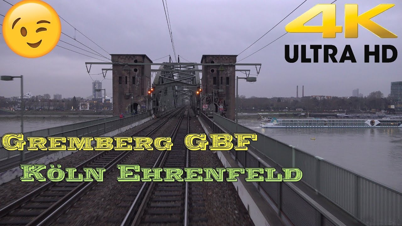 【4K】 Führerstandsmitfahrt  Gremberg GBF  -über Köln West , Köln Süd nach Köln Ehrenfeld