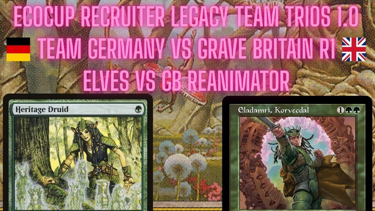 MTG Legacy ELVES vs The Shallow Grave on BG Reanimator &mdash; Eco Team Germany vs Team Grave Britain R1