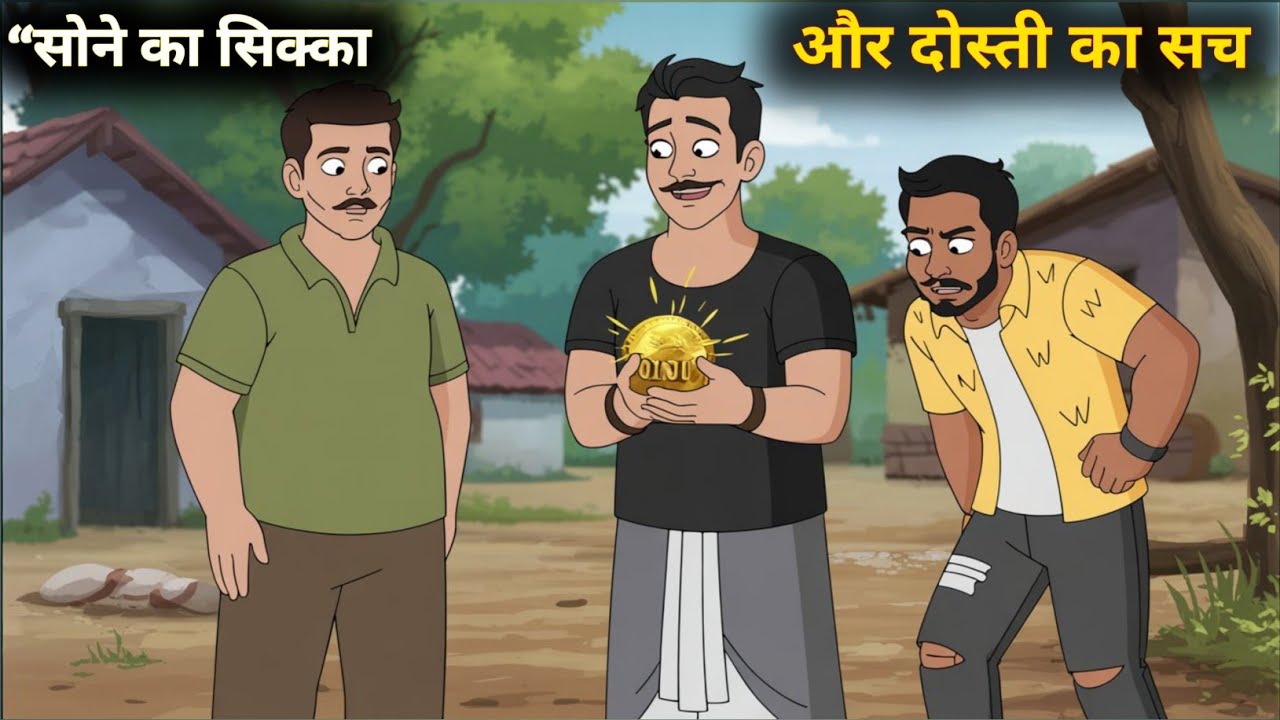 सोने का सिक्का और तीन दोस्त | लालच ने दोस्ती तोड़ी 💔 | MoralHindi Kahani, #hindikahanian #motivation