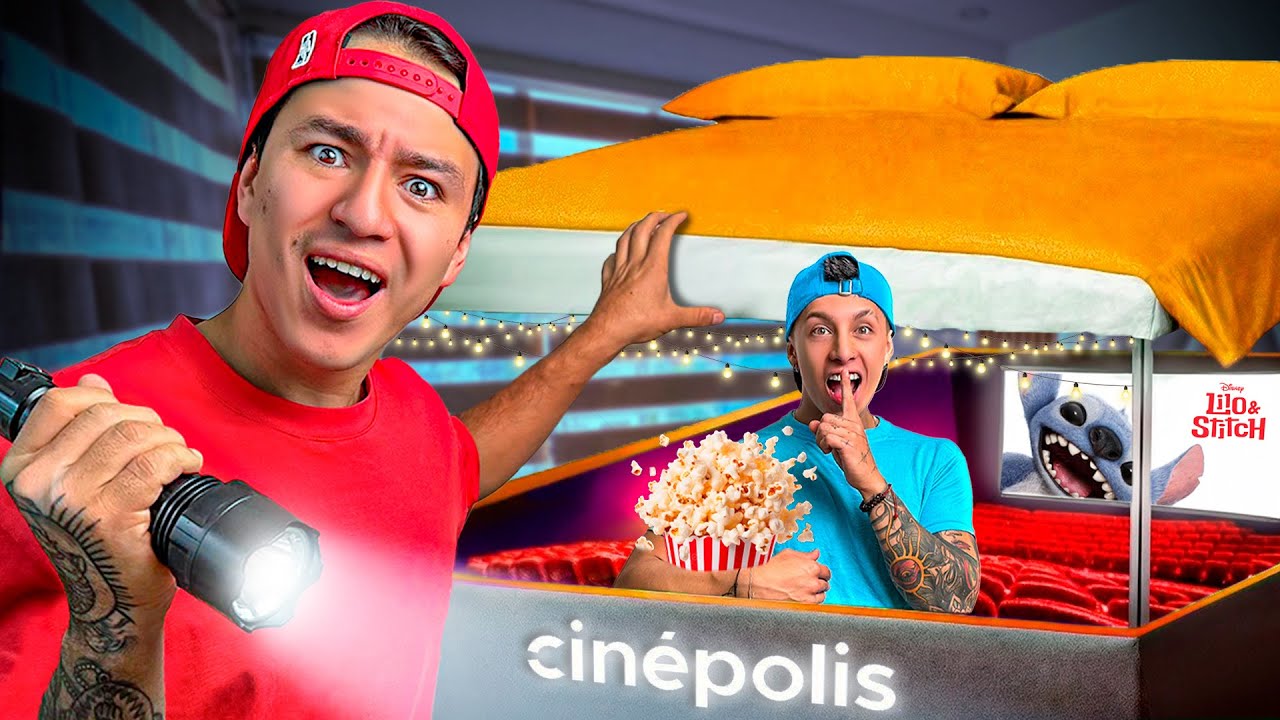 ¡¡CONSTRUÍ un CINE SECRETO EN LA CASA DE @PARCERICO !! *MAC CINE*🍿🎬