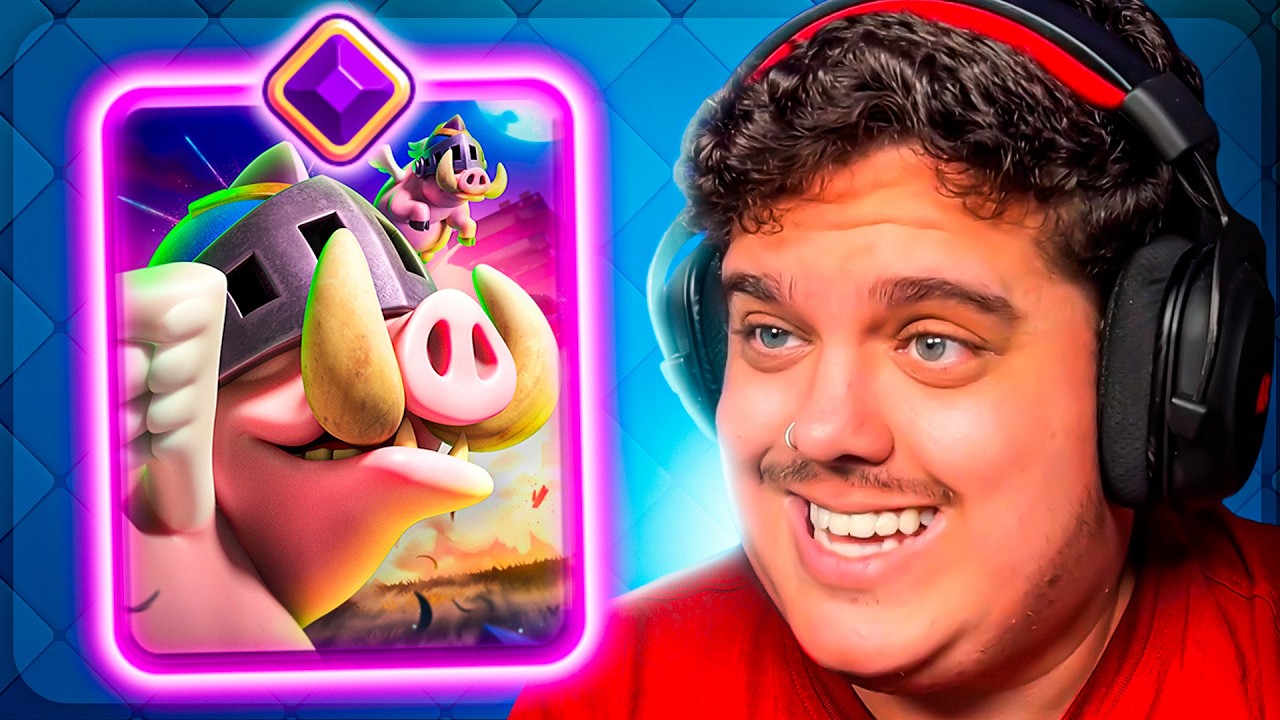 Usei os novos porcos EVOLUIDOS no CLASH ROYALE!