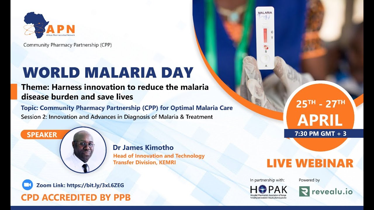 Innovation and Advances in Malaria Diagnosis & Treatment - KEMRI Rapid Diagnostic Test Kits