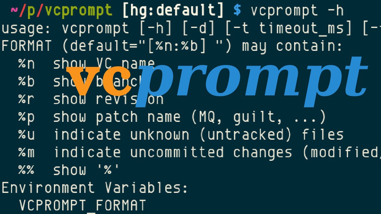 vcprompt, version control information for prompt