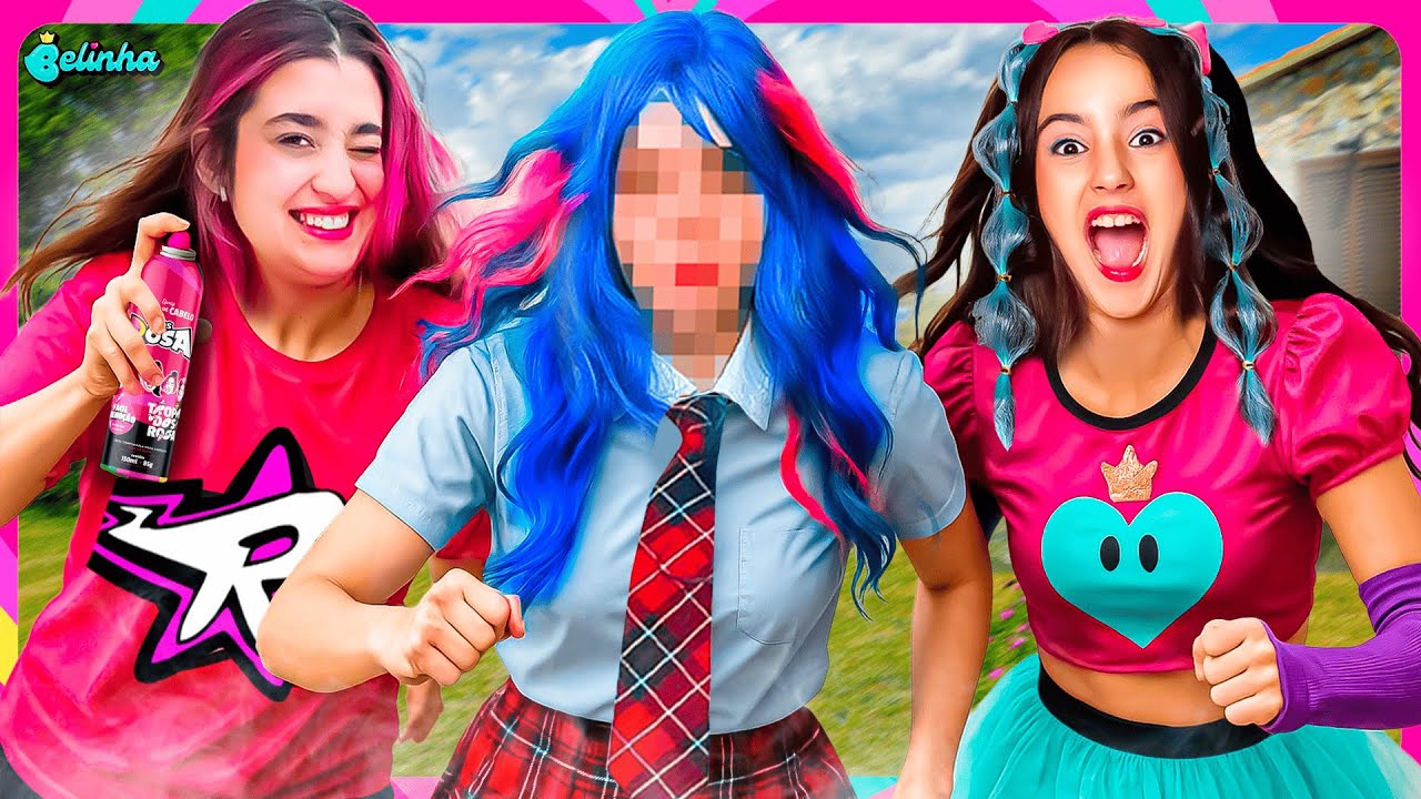 NOS VINGAMOS DA ZARA PINTANDO O CABELO DELA DE ROSA (A MENINA QUE NÃO GOSTA DA BELINHA) 
