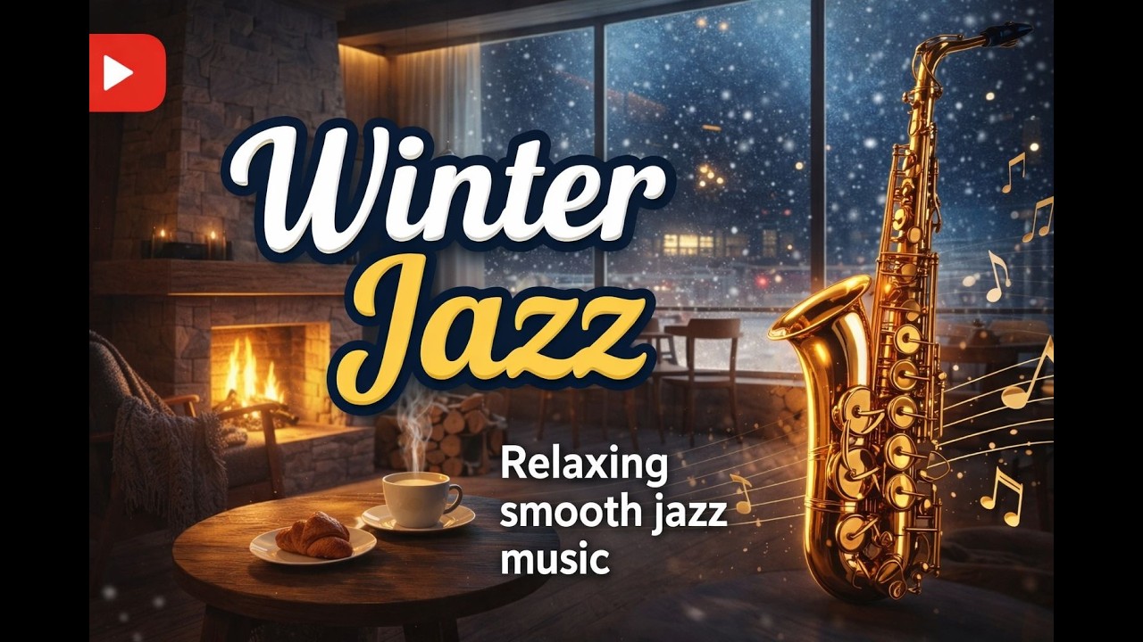 Cozy Winter Jazz ❄️ Smooth Jazz for Relaxing, Studying & Snowy Nights