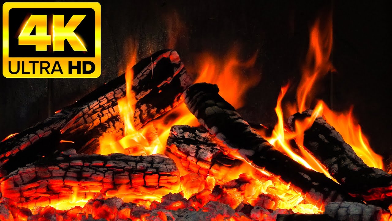 The Best Relaxing Fireplace 4K HD 🔥🔥 10 Hours of Crackling Fire Sounds with Burning Fireplace 🔥🔥