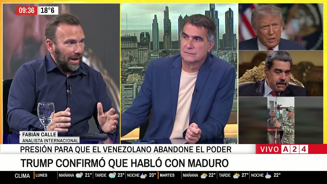 📢 PRESIÓN DE EE.UU. CON MADURO: EL ANÁLISIS DEL ANALISTA INTERNACIONAL, FABIÁN CALLE