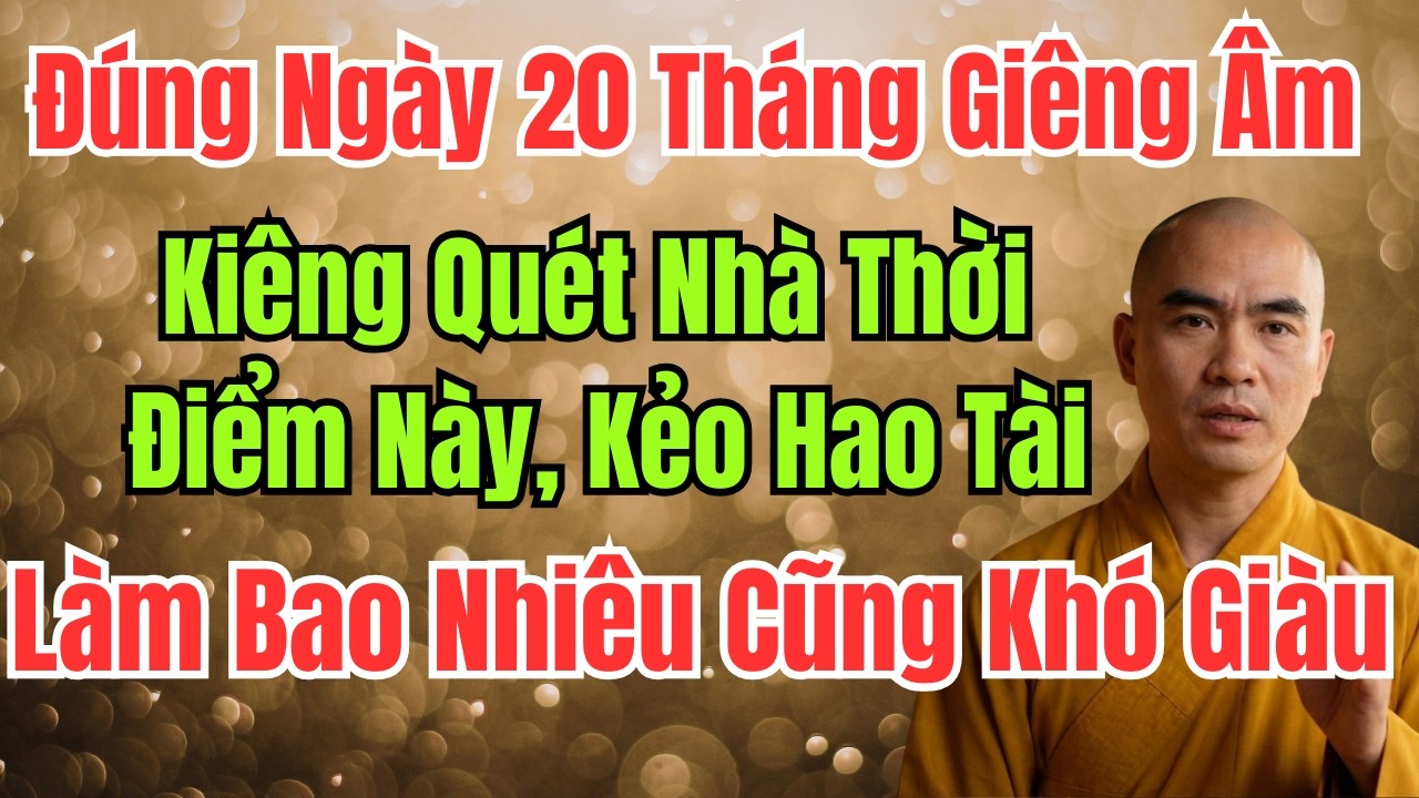 Đúng Ngày 20 Tháng Giêng Âm: Kiêng Quét Nhà Thời Điểm Này, Kẻo Hao Tài, Làm Bao Nhiêu Cũng Khó Giàu