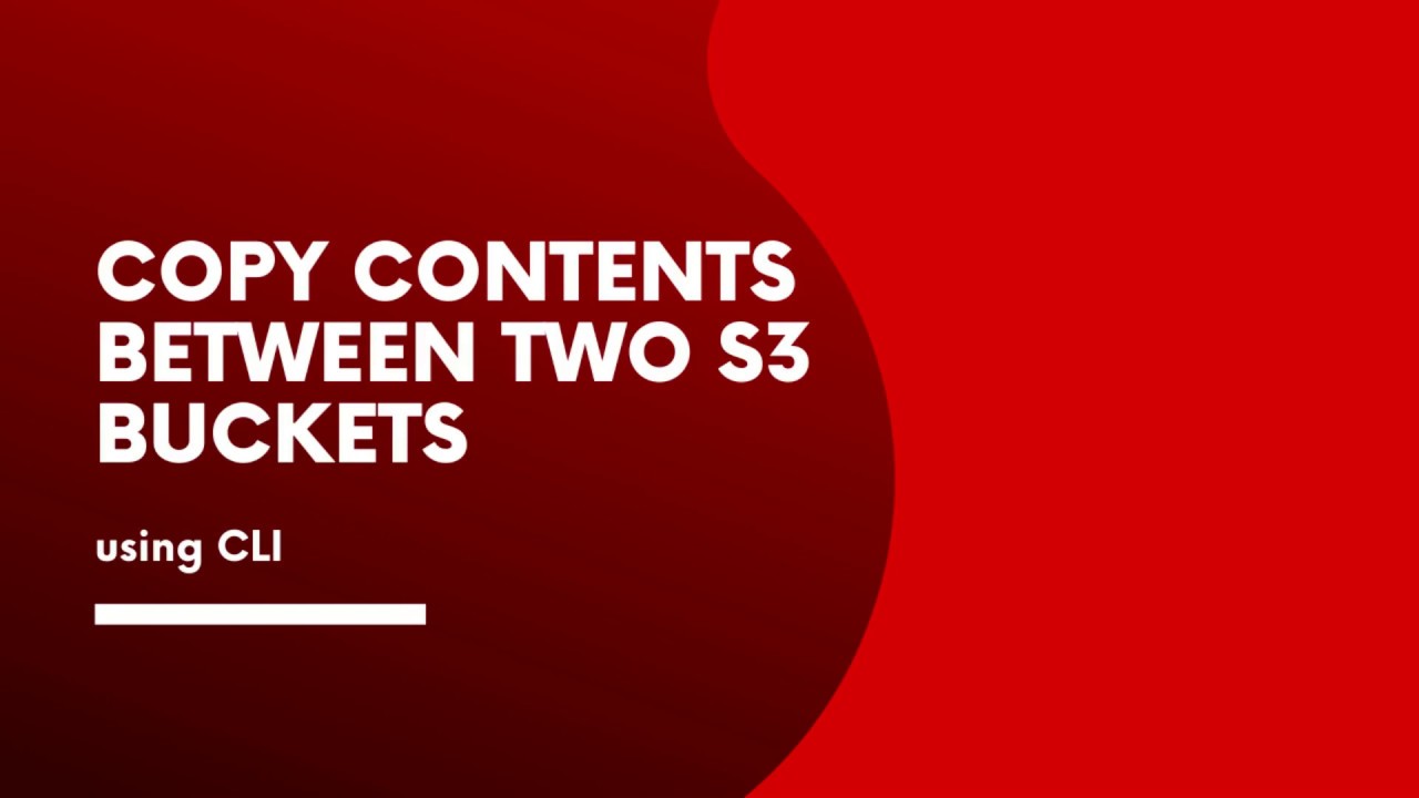 How to copy objects from one s3 bucket to another