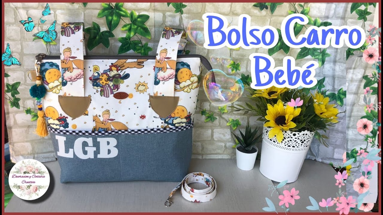 Como hacer BOLSO PARA CARRO DE GRAN TAMAÑO. Regalos para bebé.  PARTE 3