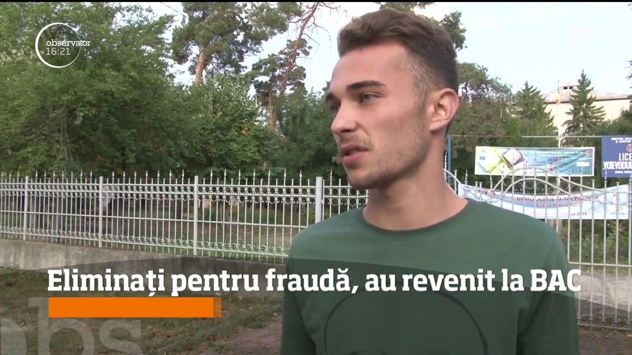 Cei doi elevi eliminaţi pentru fraudă la prima sesiune de BAC au susţinut din nou examenul
