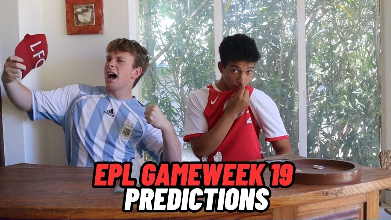 Our Gameweek 19 Premier league Predictions