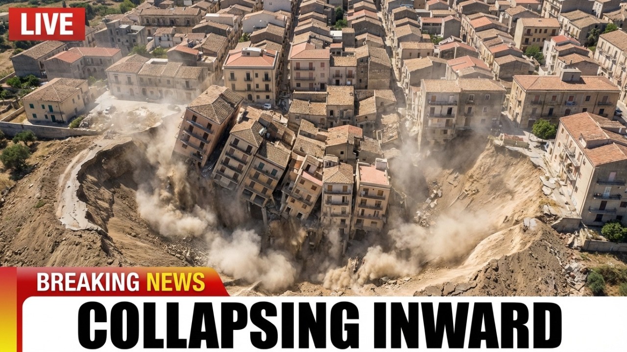 Sicily Landslide WORSE Than Reported— Ground Collapsing INWARD, Engineers Say It CAN'T Be Stopped!