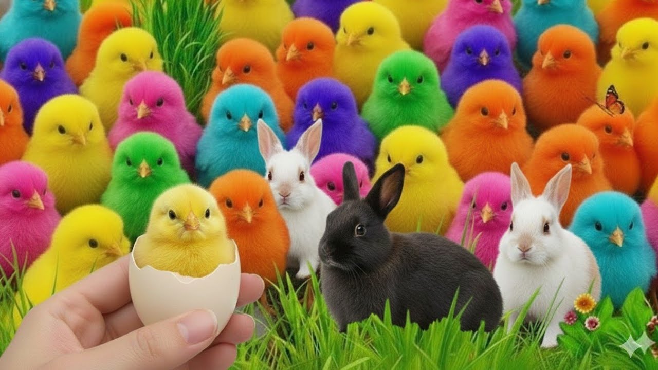 Tangkap Ayam Lucu, ayam warna warni, ayam rainbow, kelinci lucu, bebek lucu, ikan koi, Hewan Lucu