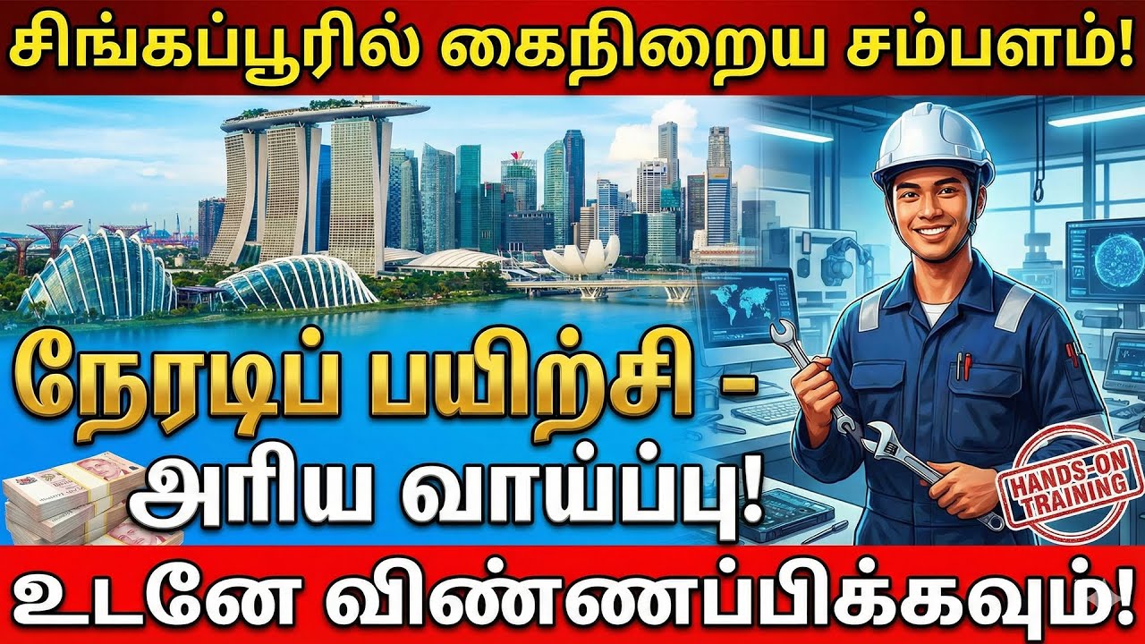 சிங்கப்பூரில் கைநிறைய சம்பளத்துடன் நேரடிப் பயிற்சி !