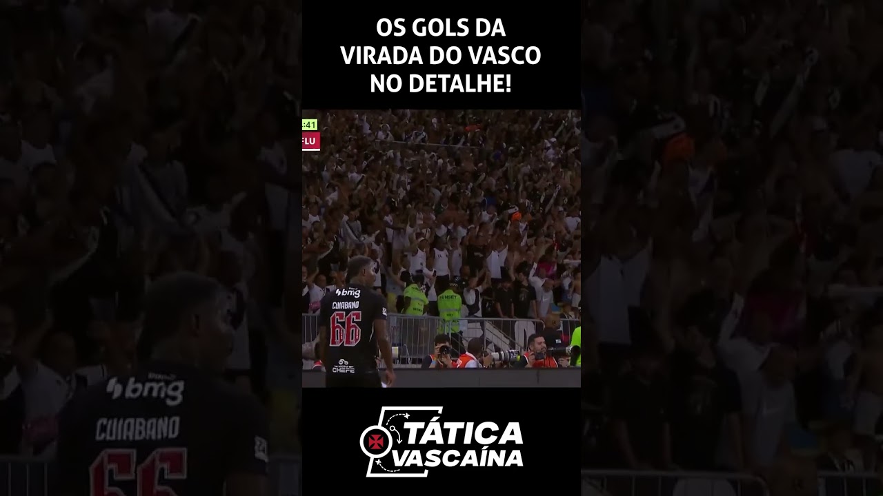 OS GOLS DA VIRADA DO VASCO SOBRE O FLUMINENSE NO DETALHE! #vasco #vascodagama #futebol