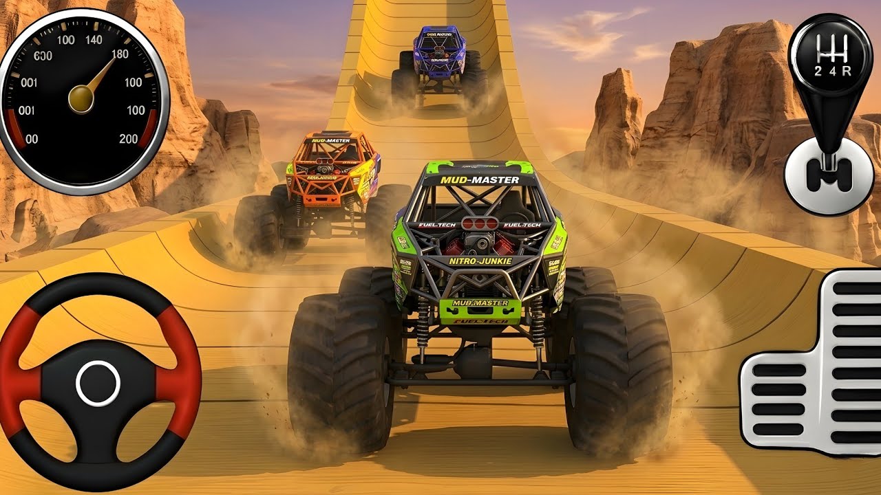 MONSTER TRUCK || Indian bike 3D game || indian bike game || android gameplay