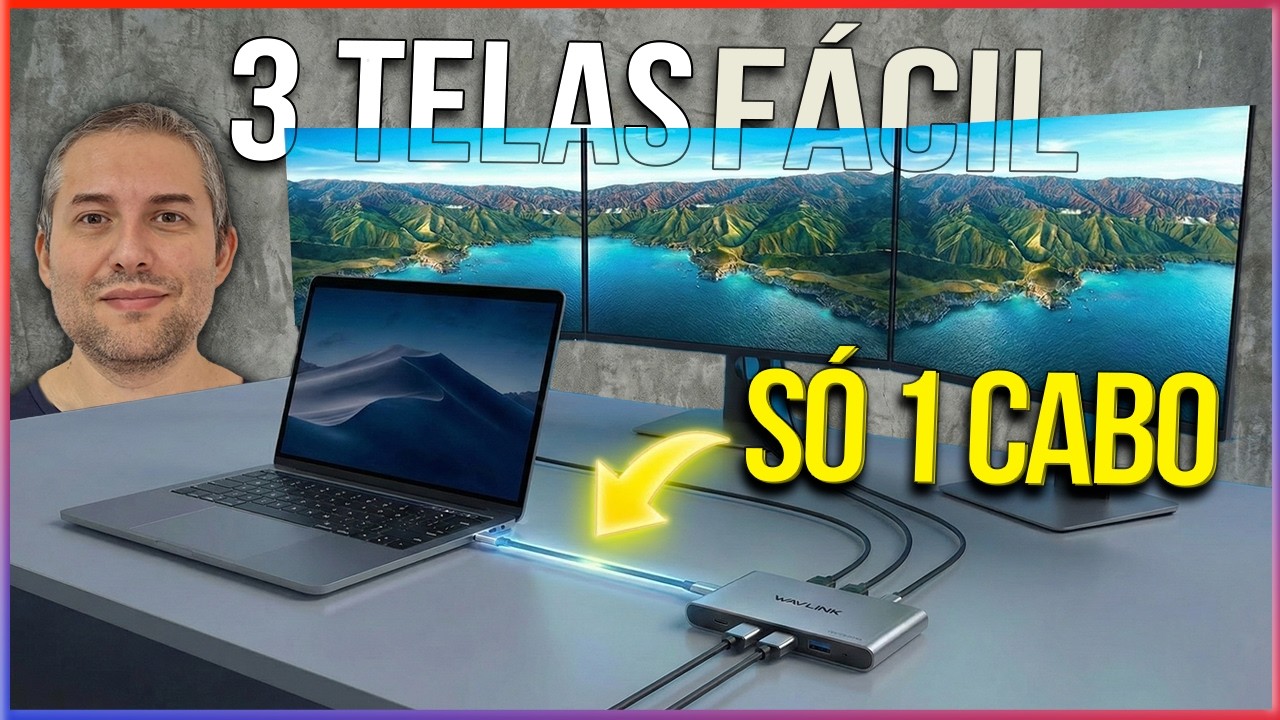 Parece Mágica ! Como Ligar 3 Monitores no Notebook de forma fácil