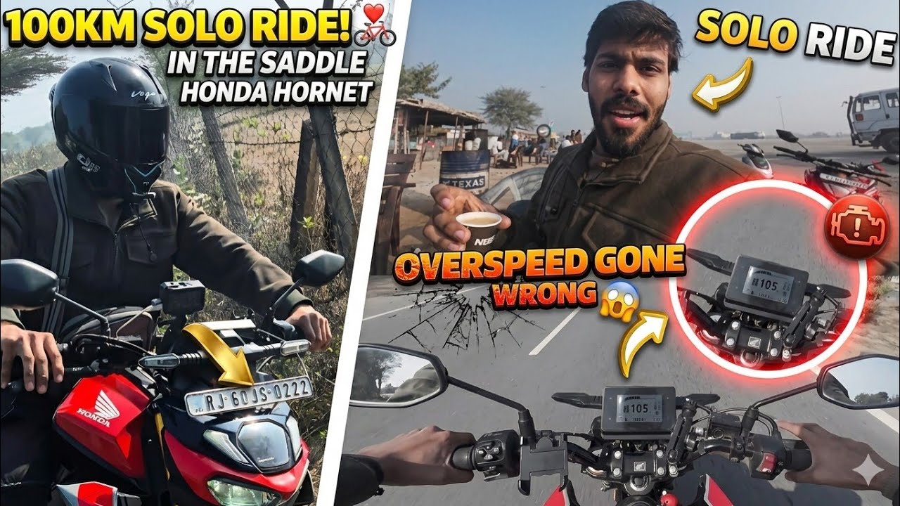 Apni Hornet Ke Top Speed Cross Karva Deee Ride Pee 😱