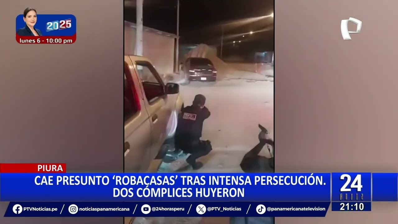 Piura: jueza ordena liberación de ‘robacasas’ capturado tras persecución