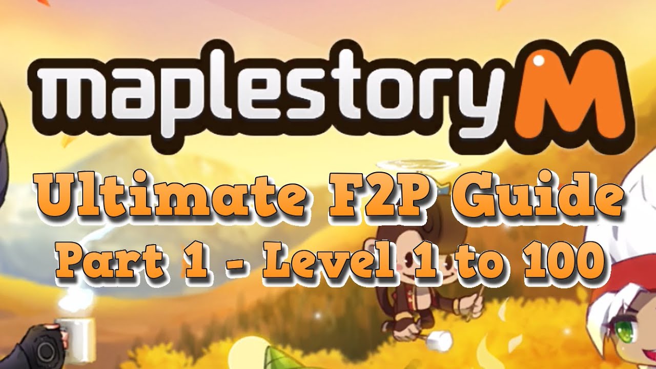 MapleStory M Unfunded Shortcuts Guide for Beginners(1)(Level1-100 in 30mins)楓之谷M終極新手教程(1)(半小時100級)