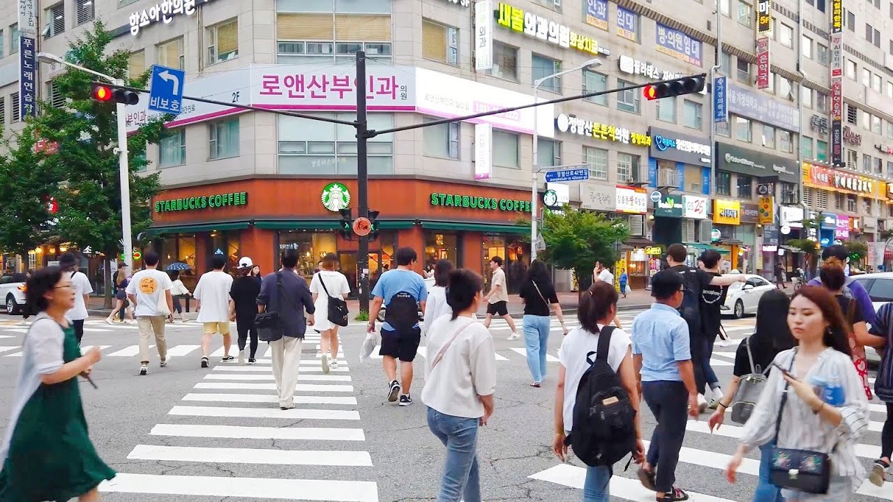 [4K] Walking around Ilsan shopping arcade street│Ilsan, Korea