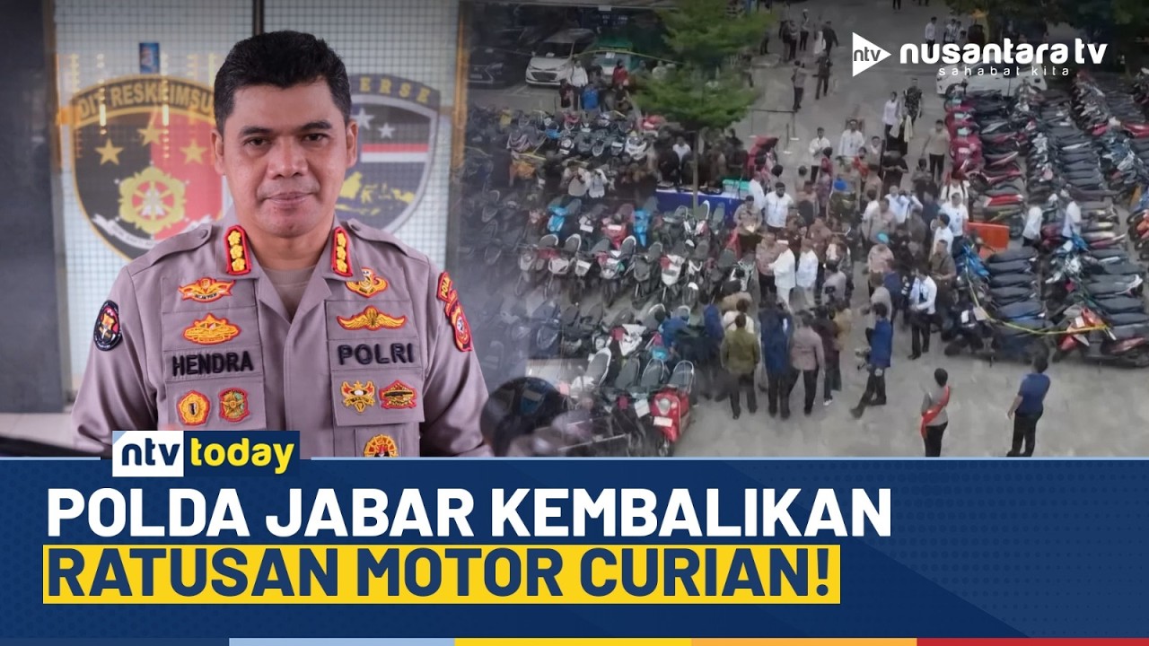 [LIVE] Polda Jawa Barat Kembalikan Ratusan Motor Hasil Curanmor kepada Pemilik | NTV TODAY