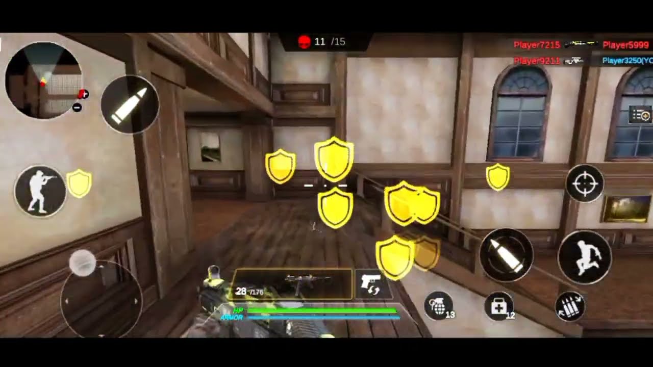 FPS strike Ops Moderne Arena : War Church Home - Slow Android Gameplay 