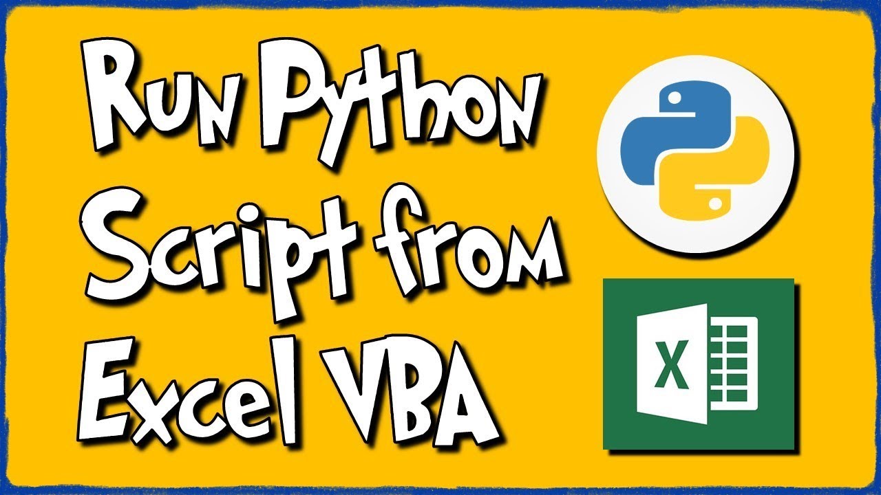 Run Python Script from Excel VBA