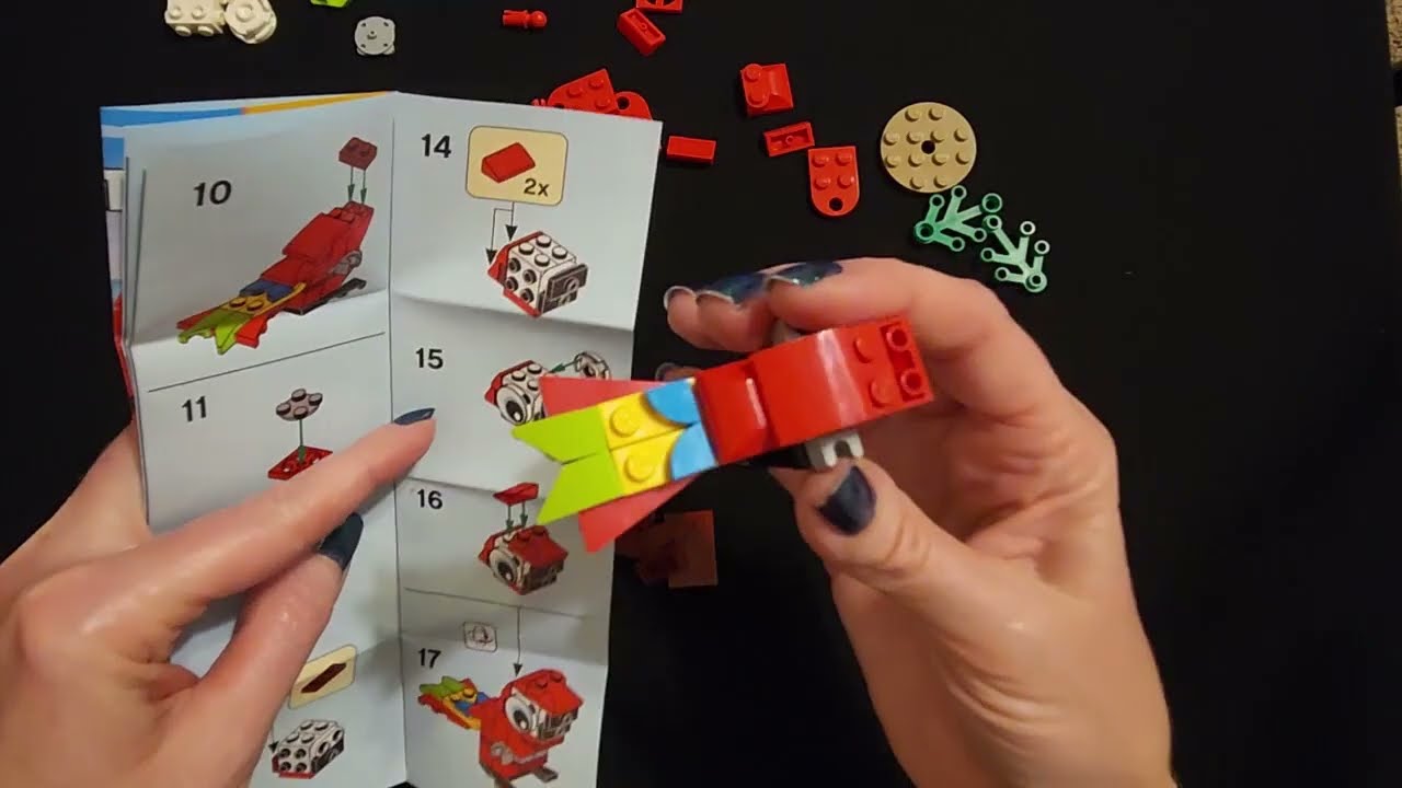 ASMR | Building a Little Lego Parrot (Whisper)