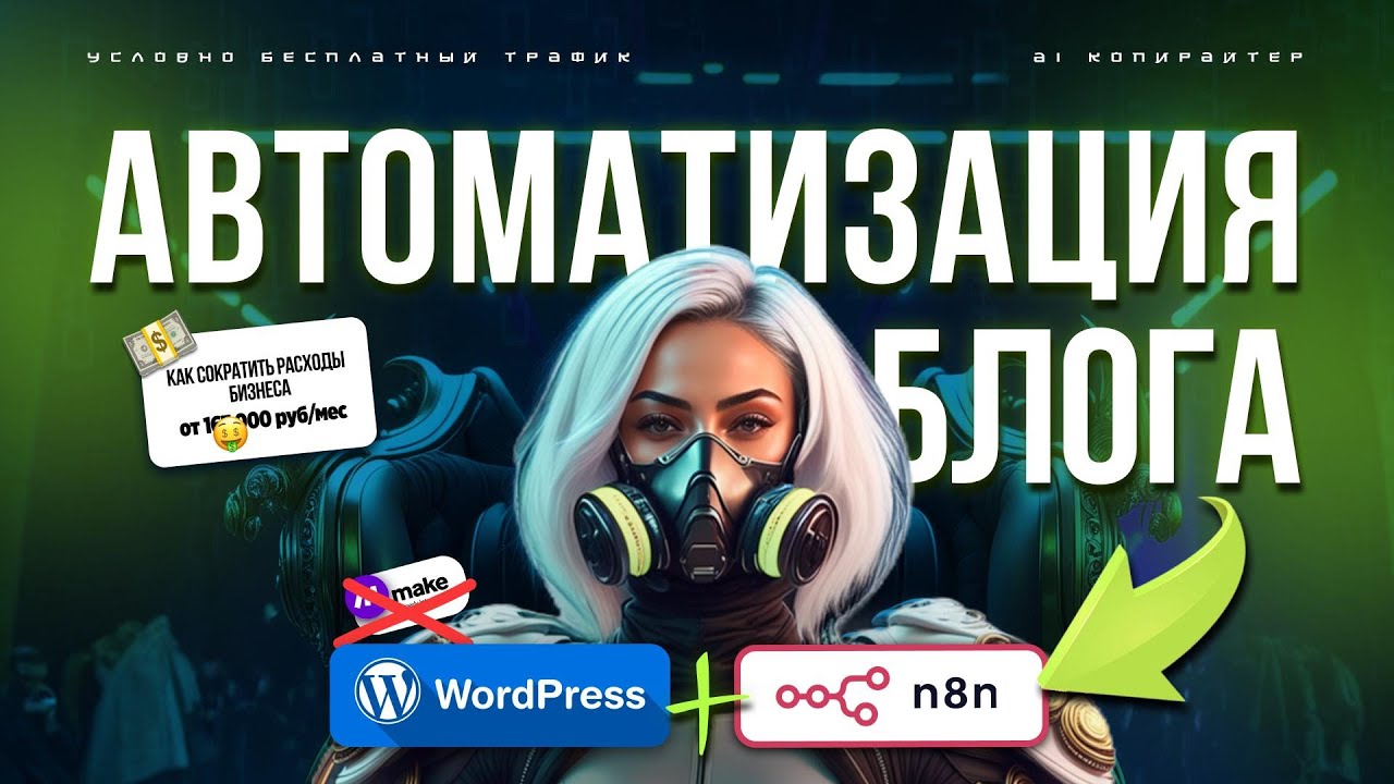связка N8N + нейросети: 🚀 Автоматизация SEO-контента без программирования | Полный гайд