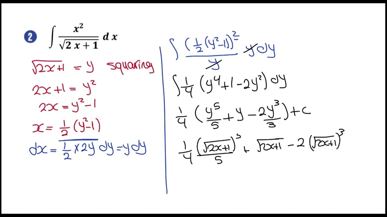Calculus (senior 3) session 3 (integration by substitution and by parts)