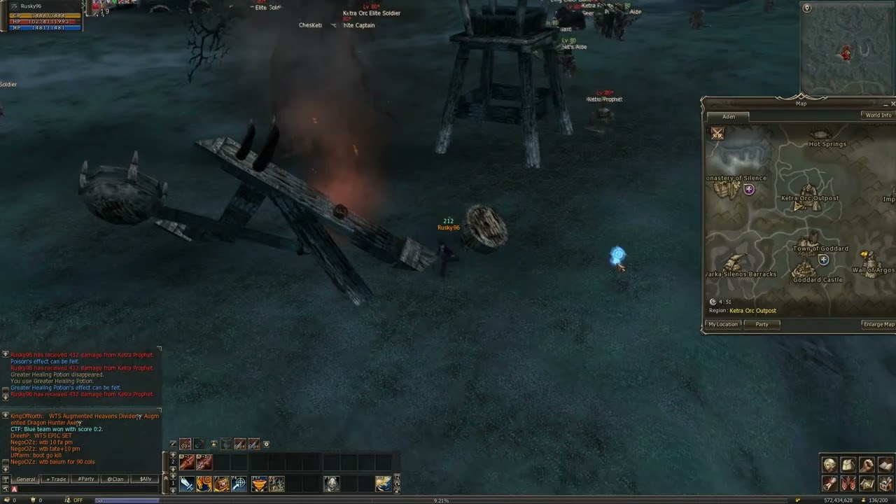Lineage 2 Location Spot Farm spoil Scroll: Enchant Weapon (Grade S) EWS-Prophet's Aide lvl 80