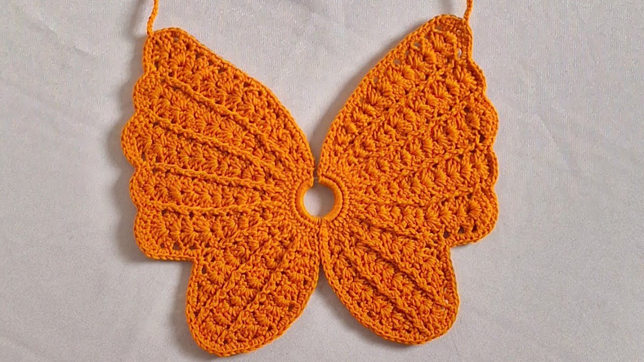 Cropped Borboleta em Crochê – O Mais Bonito que Já Fiz! | Passo a Passo Fácil (Tamanho P)