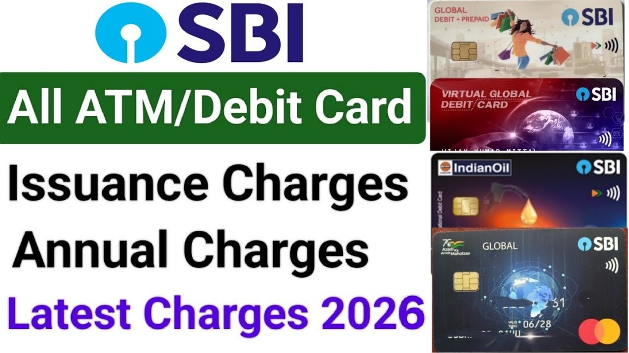Sbi atm card types & charges 2026 | Sbi atm card charges | Sbi debit card charges