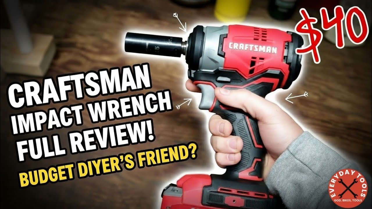 Распаковка бесщёточного ударного гайковерта Craftsman 3/8