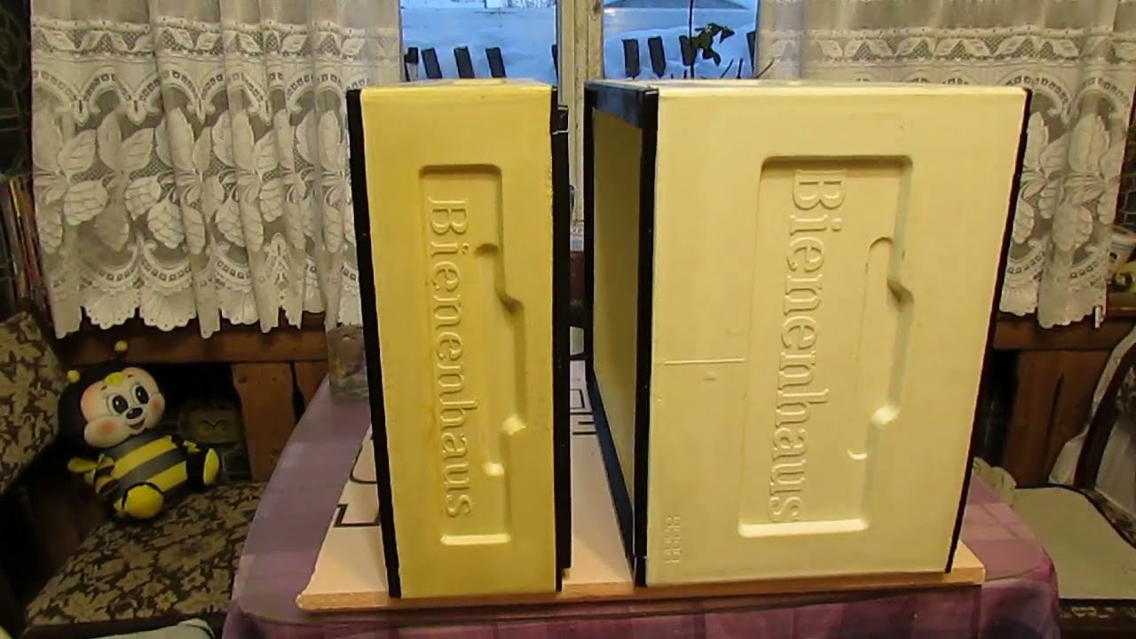 зачем красить улья ППУ , улей bienenhaus ( Белгород ) пробная покраска корпуса