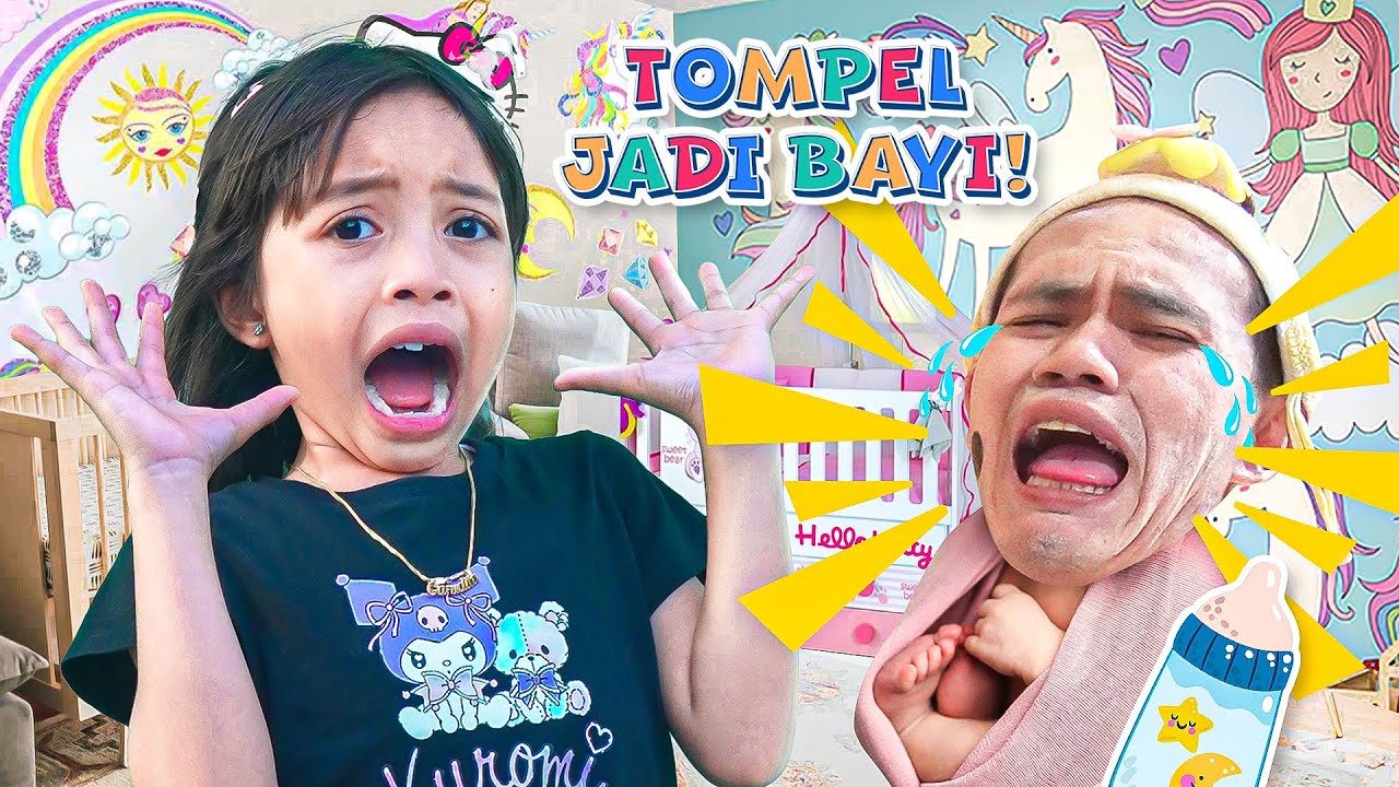 LEIKA JAGAIN BAYI TOMPEL SEHARIAN 😱 24 JAM TOMPEL JADI BAYI LEIKA KEBINGUNGAN BANGET