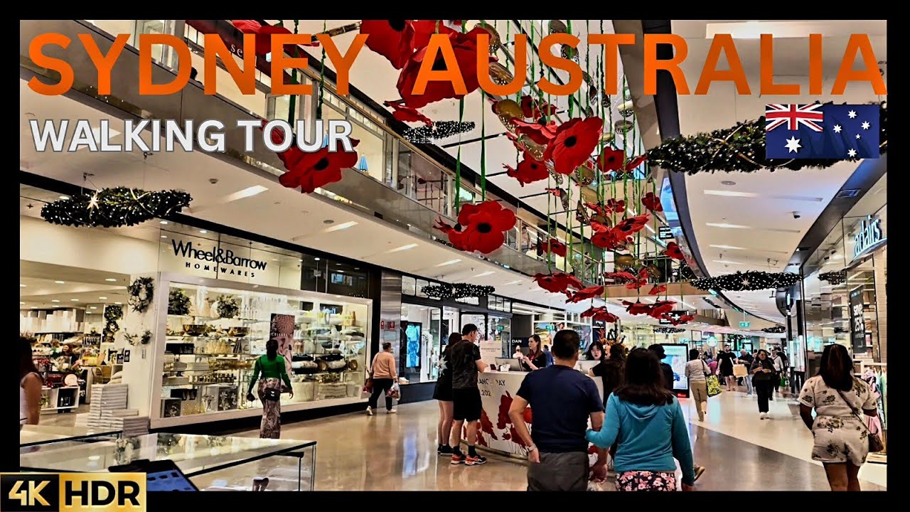 SYDNEY AUSTRALIA VIRTUAL WALKING TOUR | Inside Miranda Westfield Mall | 4K HDR