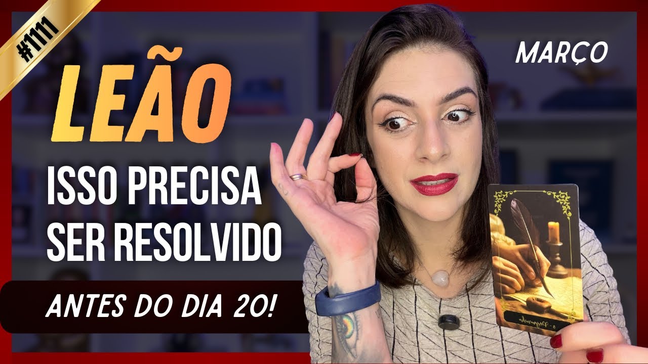 LE&Atilde;O TAROT: Voc&ecirc; PRECISA agir R&Aacute;PIDO #le&atilde;o