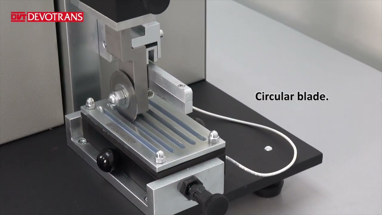 CUT RESISTANCE TESTER WITH CIRCULER BLADE FOR GLOVES DVT KDT D