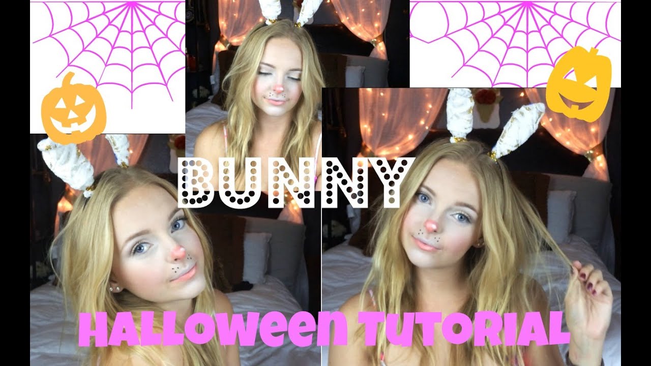 EASY BUNNY HALLOWEEN MAKEUP!! lilmissmegsmakeup