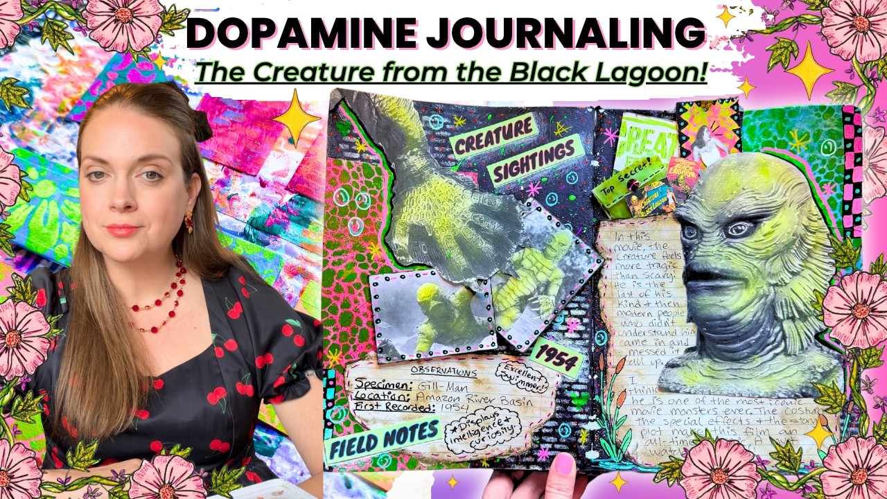 Journal With Me! 📖🌈✨ Dopamine Journaling with Mixed Media & All the Retro Vibes